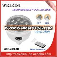 rechargeable ceiling light bulb with 12pcs SMD bright light (WRS-4002AR)